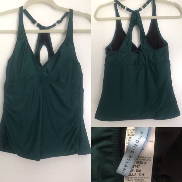 ANTONIO MELANI Other - Green Tankini Racerback Top *Antonio Melani* ANTONIO MELANI Other - Green Tankini Racerback Top *Antonio Melani*